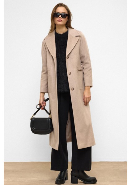 Reglan Kol Belden Bağlamalı Moher Kaban Kum 3156