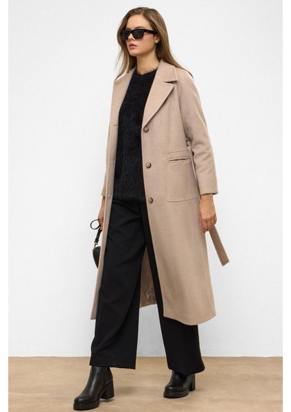 Reglan Kol Belden Bağlamalı Moher Kaban Kum 3156 modelleri