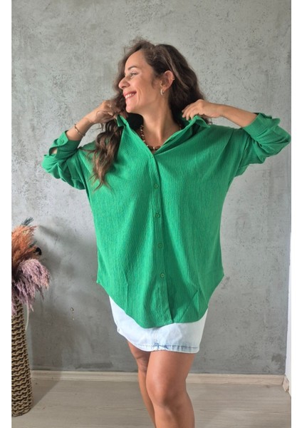 Krinkıl Oversize Gömlek fiyatları