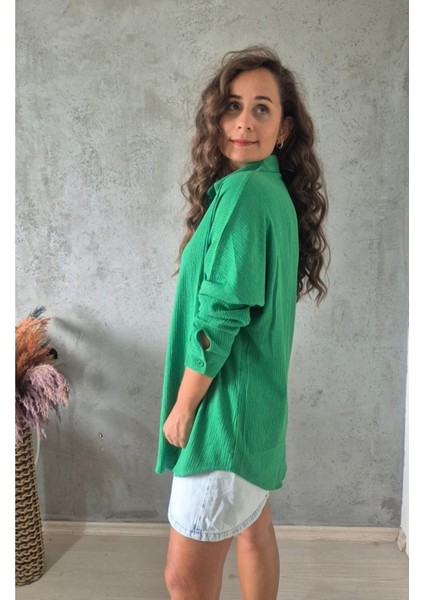 Krinkıl Oversize Gömlek modelleri
