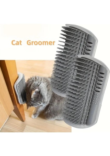 Kedi Kaşınma Masajlı Tüy Tarama Catnipli Köşe Kenar Fırça Cat It modelleri