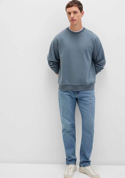 Bisiklet Yaka Basic Gri Erkek Sweatshirt M0S10276-80889 fiyatları