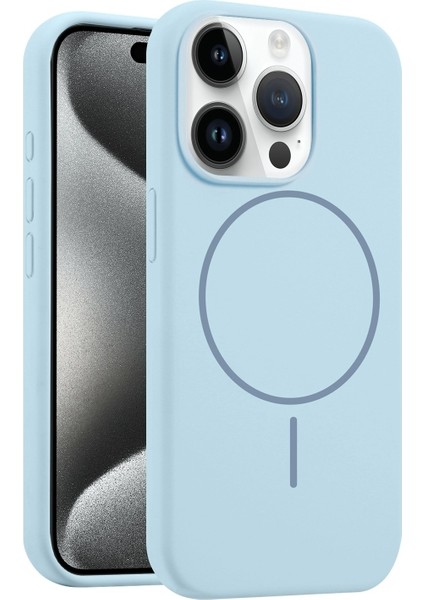 iPhone 15 Pro Max Kılıf Rio Manyetik Şarj Özellikli Lansman Kapak