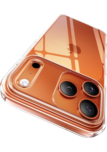 Apple iPhone 17 Pro Max ile Uyumlu Kamera Korumalı Şeffaf Silikon Kılıf