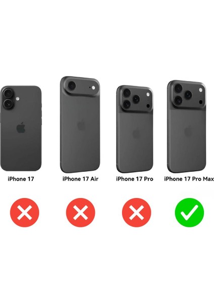 Apple iPhone 17 Pro Max ile Uyumlu Kamera Korumalı Şeffaf Silikon Kılıf