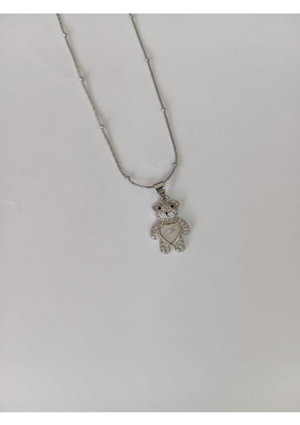 Labubu Paslanmaz Çelik Kolye Gümüş Renk fiyatları