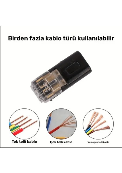 Çift Tel Kablo Bağlayıcısı 6 Adet fırsatları