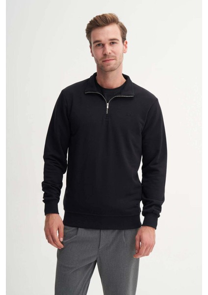 Siyah Erkek Sweatshirt 53270 fiyatları