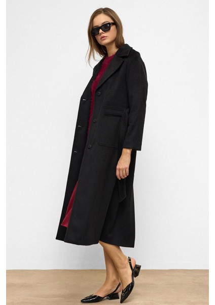 Reglan Kol Belden Bağlamalı Moher Kaban Siyah 3156 modelleri