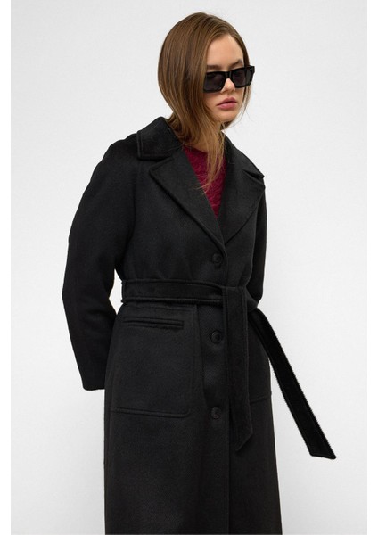 Reglan Kol Belden Bağlamalı Moher Kaban Siyah 3156 fırsatları