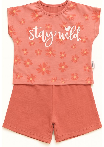 Stay Wild Şort Tişört 2'li Takım