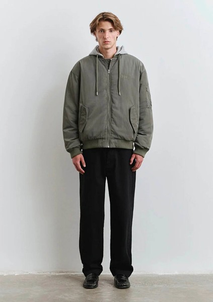 Kapüşonlu Yeşil Erkek Mont M0110563-86961 indirimleri