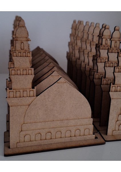 20 Adet Mescidi Nebevi Ahşap Boyama Dini Aktivite Okul Kurs Etkinlik Mevlid Kandili Seti