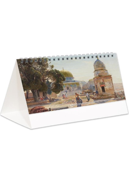 2026 Filistin Piramit Masa Takvimi Masaüstü Takvim 21X17 cm modelleri