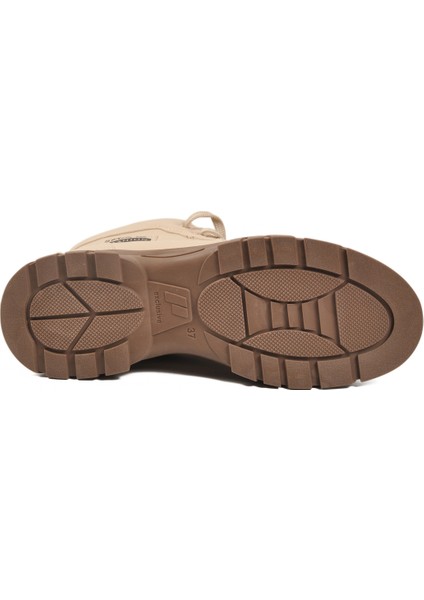 Bej Içi Kürklü Kaymaz Taban Fermuarlı Bağcıklı Kadın Bot 24090 Z indirimleri