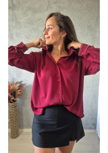 Boncuk Zımbalı Gömlek modelleri