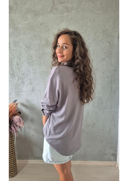 Krinkıl Oversize Gömlek fiyatları