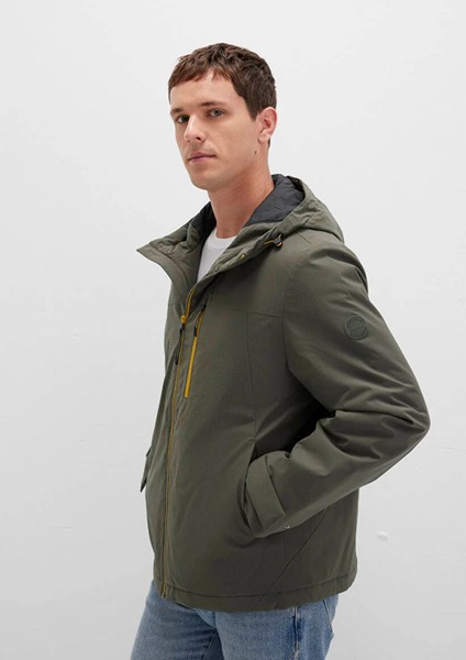 Kapüşonlu Yeşil Ceket 0110606-88487