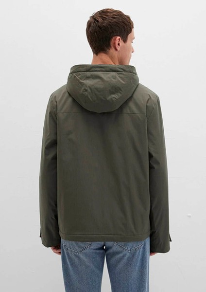 Kapüşonlu Yeşil Ceket 0110606-88487 fırsatları
