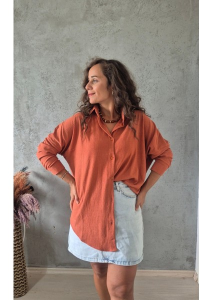 Krinkıl Oversize Gömlek fiyatları