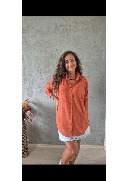 Krinkıl Oversize Gömlek modelleri