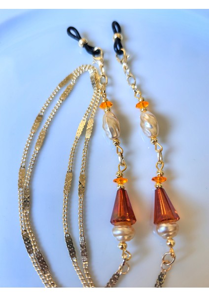 Bayan Gözlük Zinciri Kristal ve Inci Ritüeli – Altın Zincirli Vintage Gözlük Zinciri indirimleri