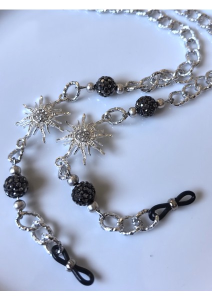 Bayan Gözlük Zinciri Kuzey Yıldızı Figürlü El Yapımı Fimo Boncuklu Gözlük Zinciri – Zirkon Işıltı modelleri