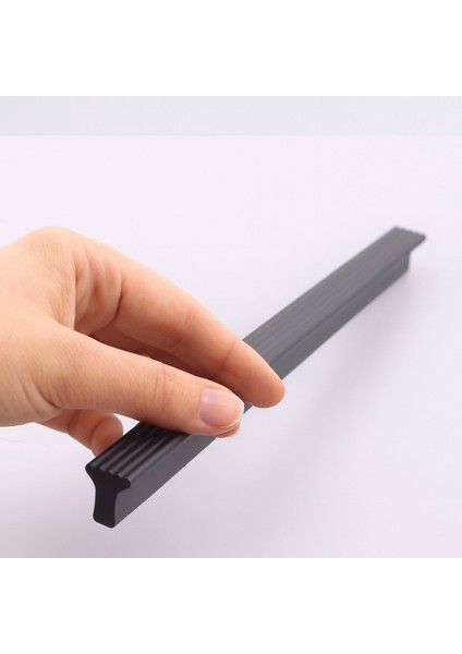 Foça 320 mm 32 cm Siyah Metal Kulp Modern Mobilya Çekmece Dolap Kapak Kulpları Mutfak Dolabı Kulp modelleri