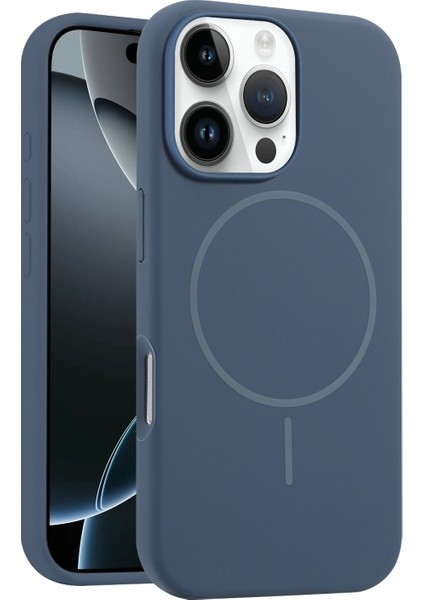 iPhone 16 Pro Kılıf Rio Manyetik Şarj Özellikli Lansman Kapak