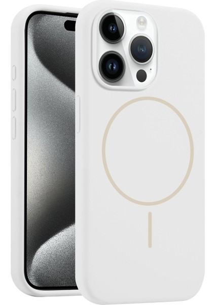 iPhone 15 Pro Max Kılıf Rio Manyetik Şarj Özellikli Lansman Kapak