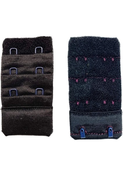 4 Adet Agraf Sütyen Uzatma Kopçası 3 Sıra / 2 Kanca Siyah Beyaz Ten Gri fiyatları