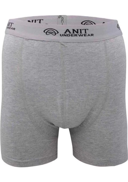Kısa Paça Likralı Erkek Boxer Gri - 1115A