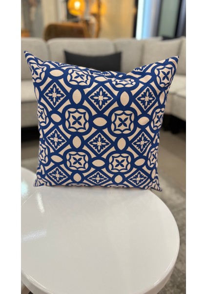 Vintage / Çift Tarafı Baskılı Evelyn Süet Kırlent Kılıfı 43 x 43 indirimleri