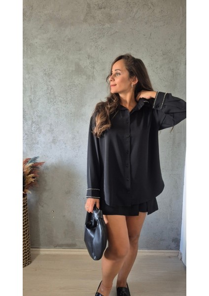 Boncuk Zımbalı Gömlek