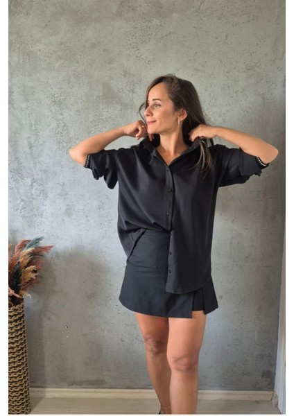 Boncuk Zımbalı Gömlek modelleri