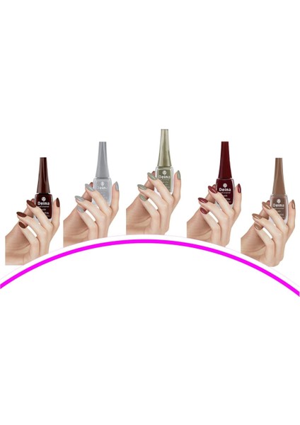 5 Adet Keratinli Besleyici Oje 14 ml SET12