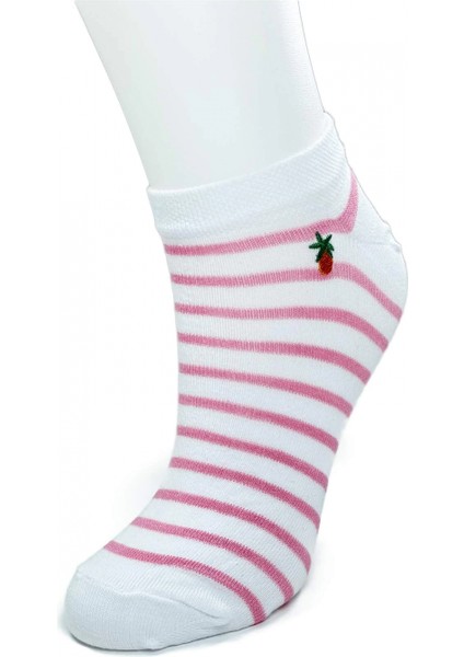 4 Çift Kadın Pamuk Minyatür Baskılı Modern Yumuşak Bilek Çorap modelleri