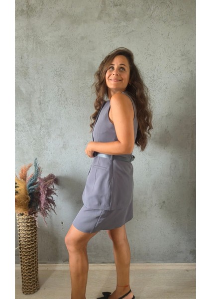 Takım Görünümlü Kemerli Elbise modelleri