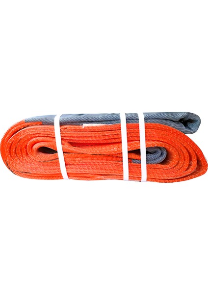 Sapan Polyester Spanzet 10 Ton 8 Metre Kırmızı Sağlam Yük Kaldırma Taşıma Indirme Esnek Halat