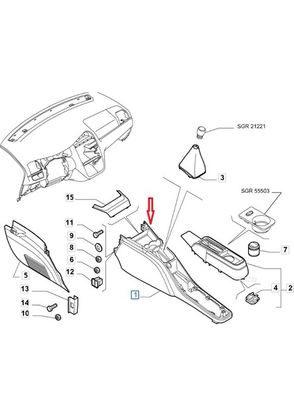 Fıat Vıtes Konsolu Lınea