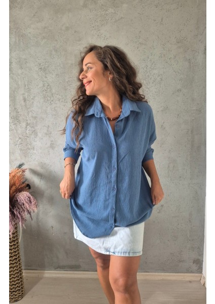 Krinkıl Oversize Gömlek fiyatları