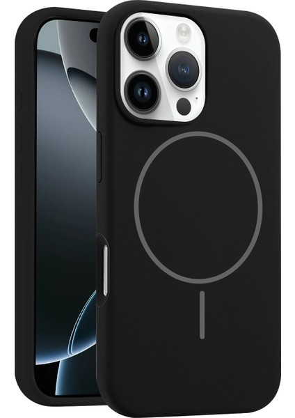 iPhone 16 Pro Kılıf Rio Manyetik Şarj Özellikli Lansman Kapak