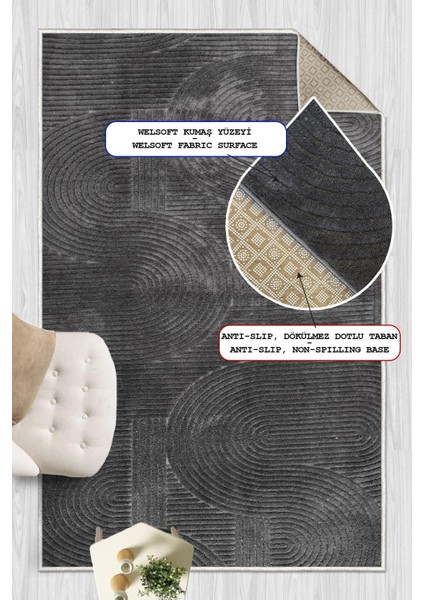 Yumuşak Dokulu Iskandinav Dekoratif Kaymaz Taban Yıkanabilir Yolluk Antre Hol Halısı Salon Halısı modelleri