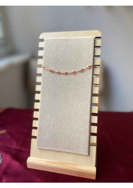 Pembe Oval Detaylı Gold Bileklik fiyatları