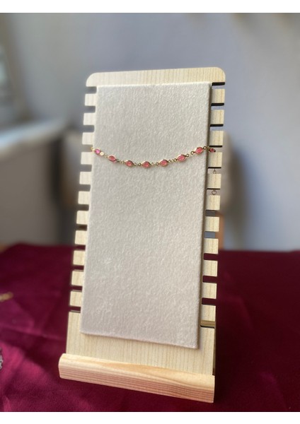 Pembe Oval Detaylı Gold Bileklik indirimleri