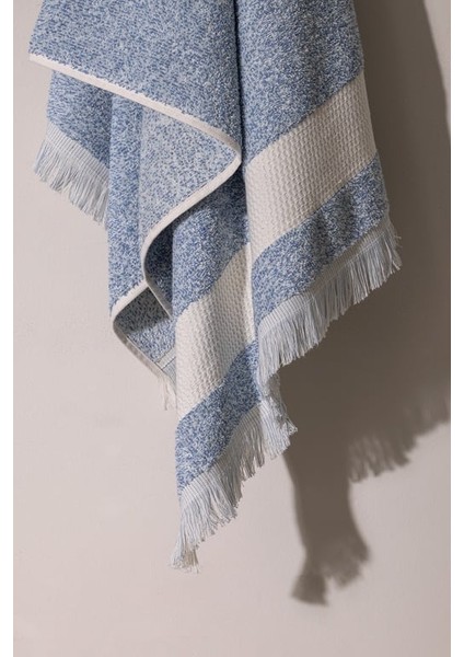 Yeni Sezon Brest %100 Pamuk Banyo Havlusu - Mavi - 75X150 cm - Mavi fırsatları