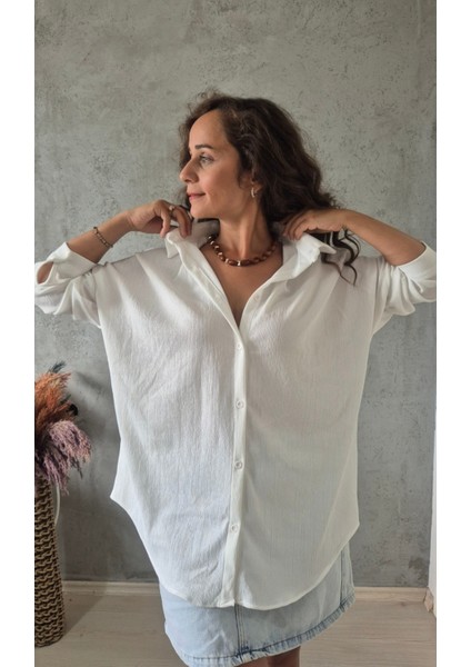 Krinkıl Oversize Gömlek fiyatları