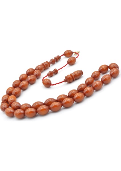 Hakkı Usta Imzalı Beyzi Kesim Zar Rengi Sıkma Kehribar Tesbih 002 fiyatları