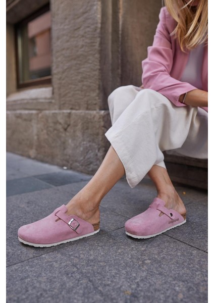 Oslo Hakiki Deri Mantar Taban Ortopedik Unisex Terlik fiyatları