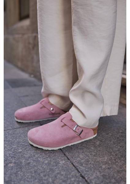 Oslo Hakiki Deri Mantar Taban Ortopedik Unisex Terlik modelleri